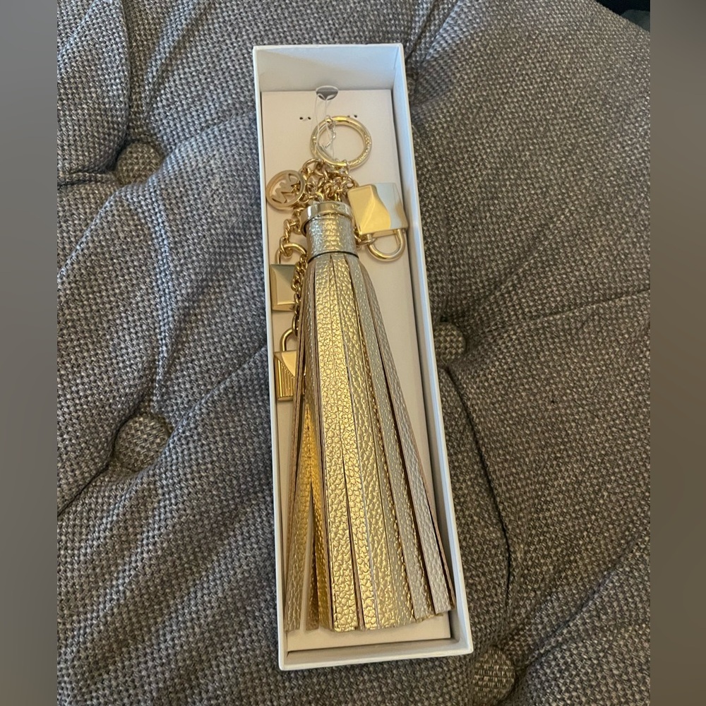 Brand New Michael Kors Leather Bag Charm